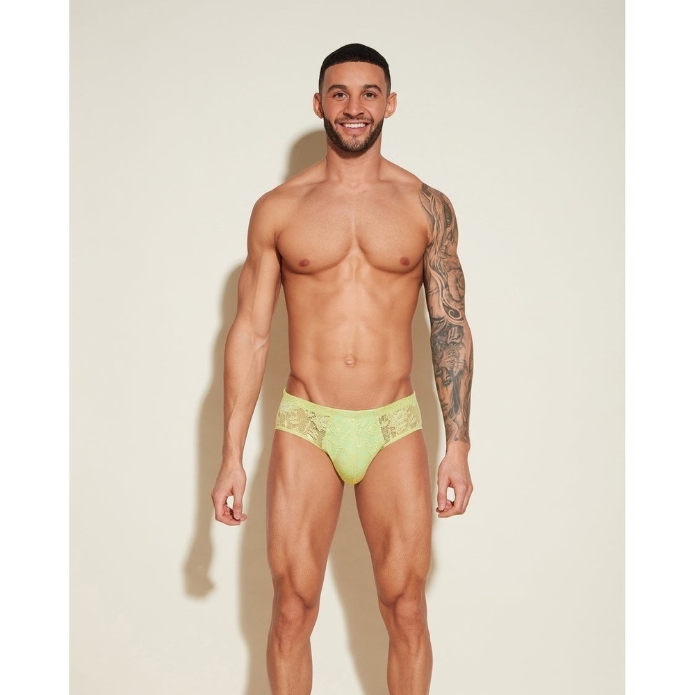 Cosabella‎ Never Say Never Comfort Micro Brief Chakra Green Lace Brief XL NWT